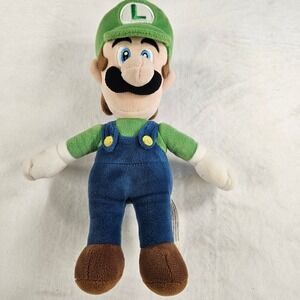 Nintendo Super Mario Luigi Plush 10 Inch Stuffed Toy Little Buddy San-Ei 2017